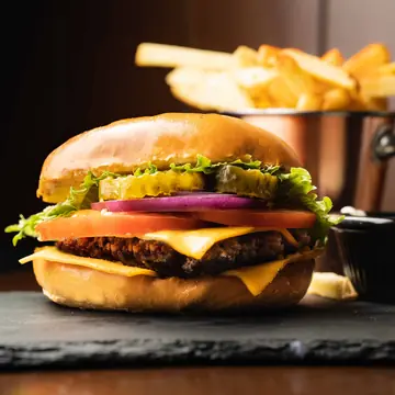 Irish Beef Burger at The Flame
