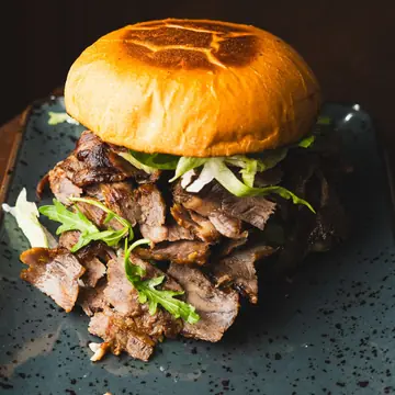 Lamb Doner Burger at The Flame