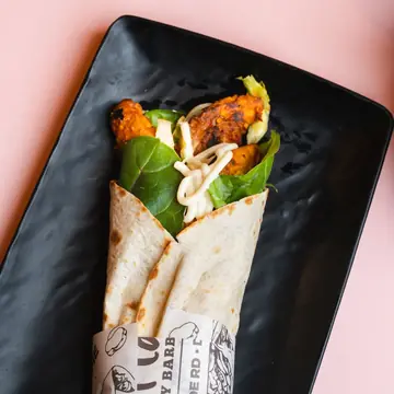 Chicken Peri Peri Wrap at The Flame