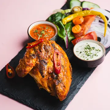 ¼ Chicken at The Flame