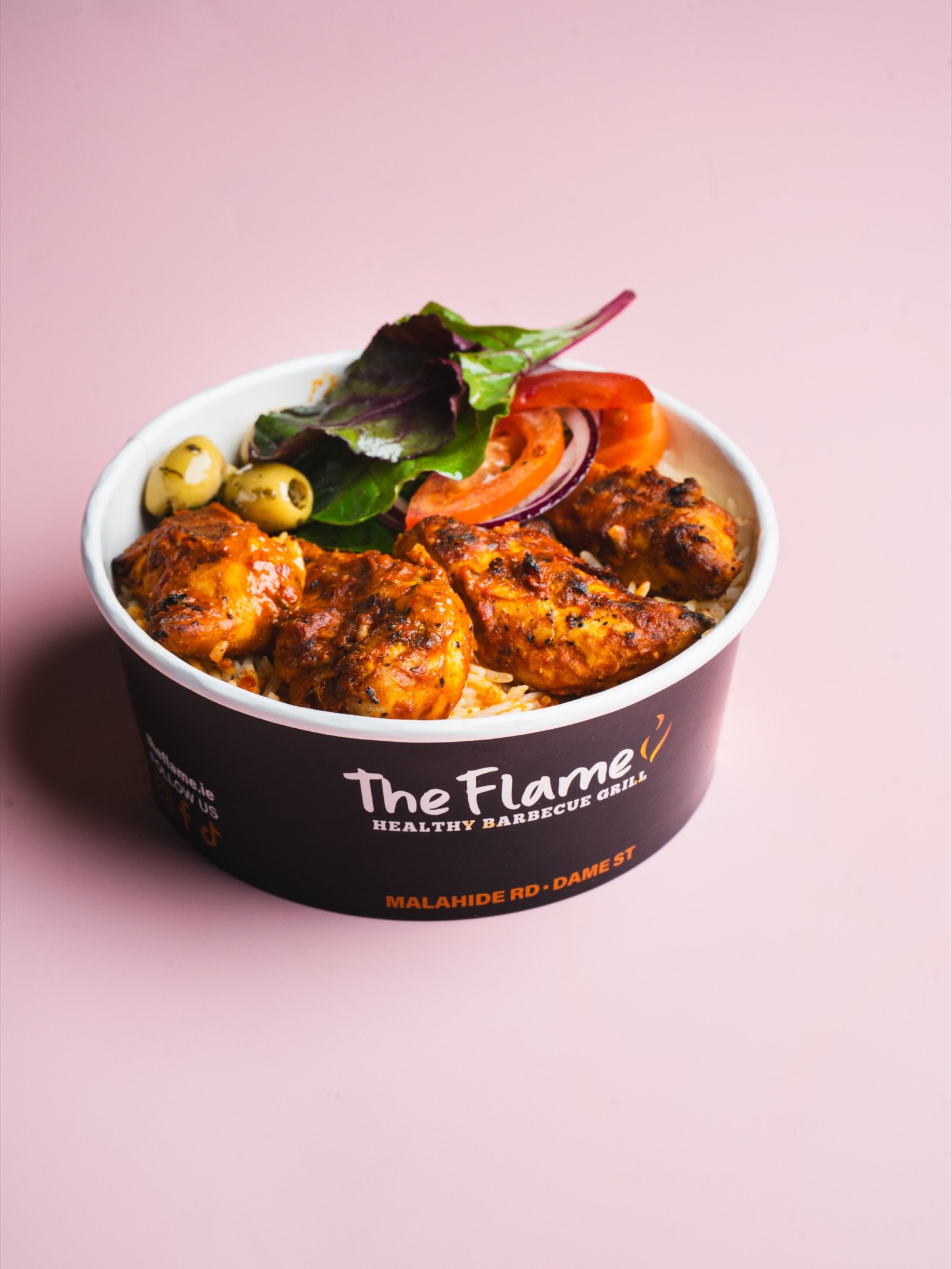 Peri peri chicken bowl, flame grilled