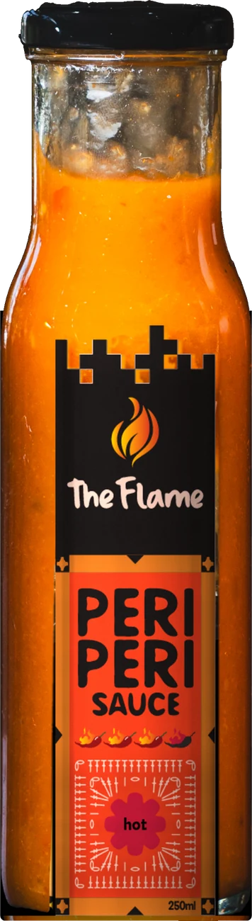 The Flame Hot peri peri sauce
