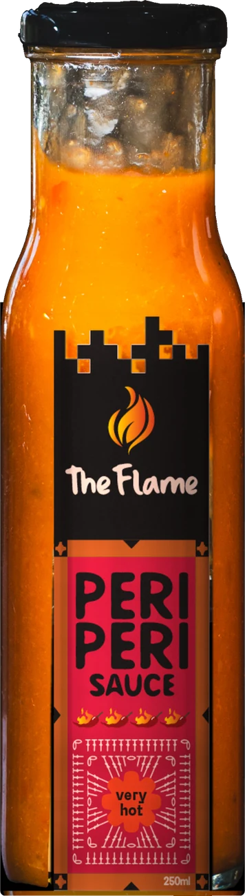 The Flame Very Hot peri peri sauce